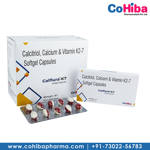 Calcium Carbonate 625mg, Calcitriol 0.25mcg & Vitamin K2-7 45mcg Capsules