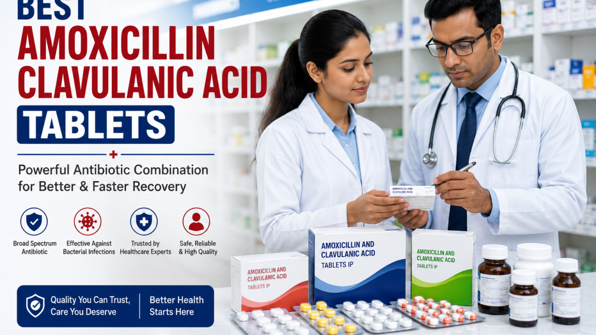 Best Amoxicillin Clavulanic Acid Tablets for bacterial infection treatment and antibiotic therapy in India